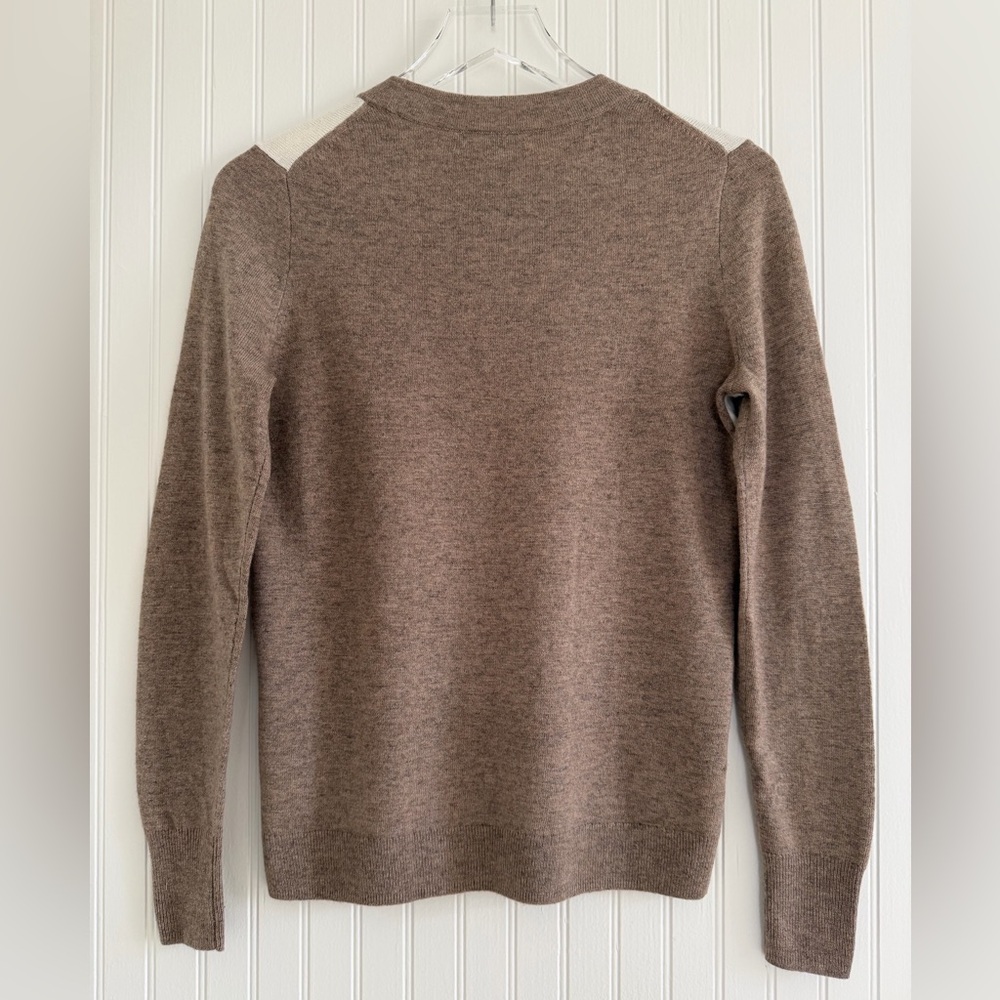 J. Crew Color-Block Lace Panel Sweater - Picture 4 of 8